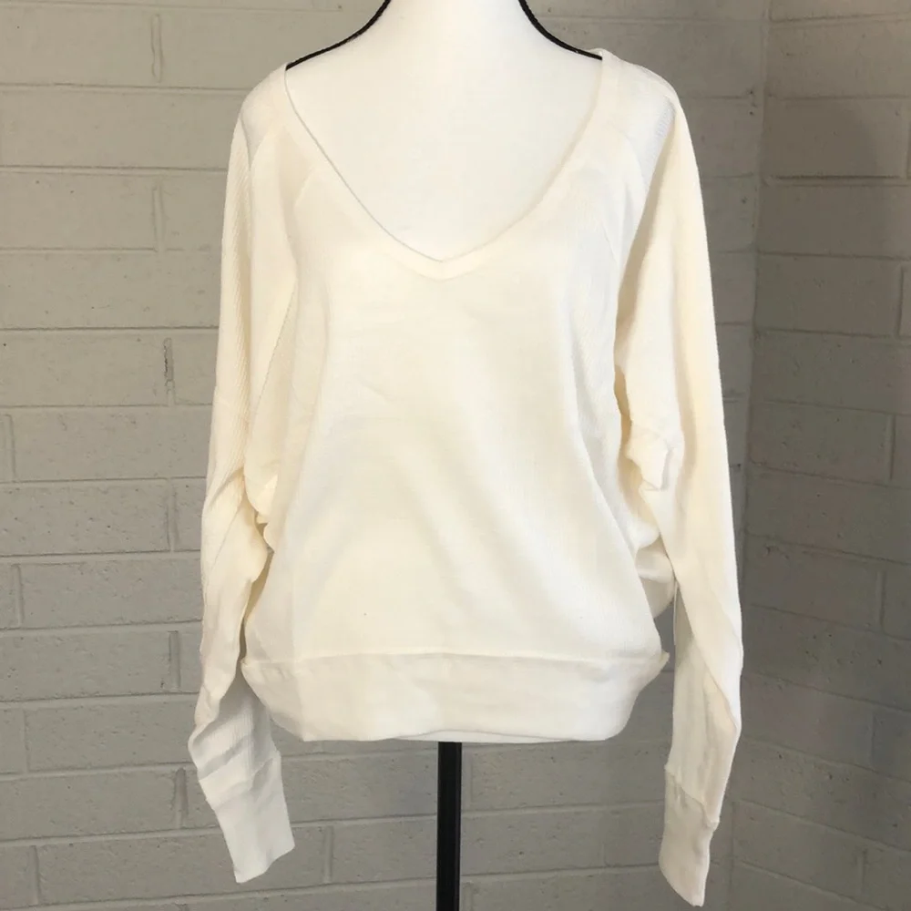 NWT Free People Santa Clara Thermal in Alabaster - Picture 4 of 14